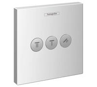 hansgrohe ShowerSelect Set de finition Robinet d'arrêt pour 3 fonctions, chromé, 15764000