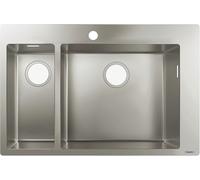 Hansgrohe Évier intégré S711-F665 43309800 acier inoxydable 180x450 mm trou de coulée percé