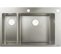 Hansgrohe S712-F655 évier encastrable 43310800 acier inoxydable, 180x450mm, 2000 principal et supplémentaire