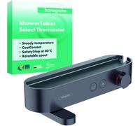 hansgrohe ShowerTablet Select thermostat de bain 400, apparent, 24340670, Couleur: Noir Mat