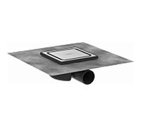 Hansgrohe Set d'écoulement RainDrain Spot complet 150×150, écoulement ponctuel inox brossé 56055800