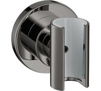 hansgrohe support de douche AXOR rond, 39525330, Couleur: Chrome noir poli