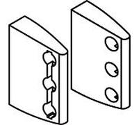 hansgrohe support de hansgrohe Pharo pour panneau de douche 25954320 version d'angle blanc alpin