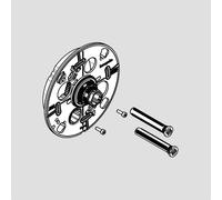 hansgrohe Support de rosace pour mitigeur thermostatique Ecostat à 1 ou 2 sorties, 98081000,