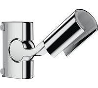 hansgrohe Support pour barre de douche Raindance Unica' S, pièce de rechange adaptée aux barres de douche Raindance Unica' S, support de pomme de douche de rechange, chromé, 98520000