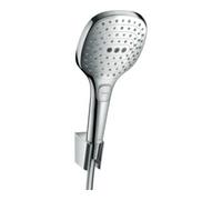 hansgrohe Support Raindance Select E 120 tête 120 mm, 3 jets, tuyau 1250 mm, chrome Quantité:1