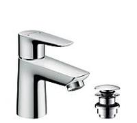hansgrohe Talis E 80 mitigeur lavabo 71701000 chromé , avec push open garniture de vidange
