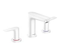 hansgrohe Talis E Mélangeur lavabo 3 trous, déchets pop-up, projection 112mm, 71733700, Couleur: blanc mat