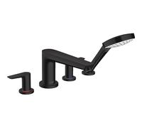 Talis E Mélangeur 4 trous noir mat pour montage sur bord de baignoire (71748670)