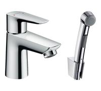 Hansgrohe Talis E ensemble bidet avec robinet de lavabo avec douchette à main et flexible de douche chrome 71729000