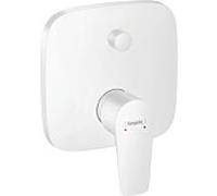 Hansgrohe Mitigeur de bain encastré Talis E – combinaison de sécurité – Neige (blanc mat)