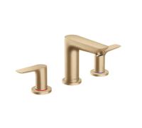 hansgrohe Talis E Mélangeur lavabo 3 trous, déchets pop-up, projection 112mm, 71733140, Couleur: bronze brossé