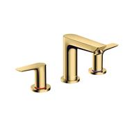 hansgrohe Talis E Mélangeur lavabo 3 trous, déchets pop-up, projection 112mm, Coloris: Optique en or poli - 71733990