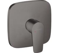 hansgrohe Talis E mitigeur de douche à levier unique encastré, 71765340, Couleur: Chrome noir brossé