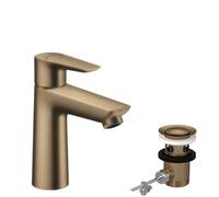 Hansgrohe Talis E - Mitigeur de lavabo avec tirette de vidage, bronze brossé 71710140