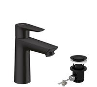 hansgrohe Talis E mitigeur lavabo 71713670 avec garniture de vidage , noir mat