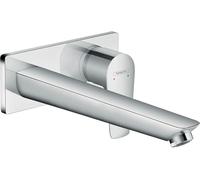 hansgrohe Talis E Mitigeur de lavabo encastré mural, bec 225mm, bonde à écoulement libre, chromé, 71734000