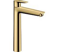 hansgrohe Talis E mitigeur lavabo 71716990 avec garniture de vidage, saillie 183 mm, optique or poli