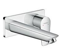 hansgrohe Talis E mitigeur monocommande de lavabo encastrÃ©, montage mural, vanne Ã crÃ©pine dÃ©verrouillable, saillie de 165mm - 71732000