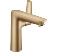Hansgrohe Mitigeur lavabo Talis E 150 – vidage automatique, saillie 141 mm – bronze brossé