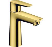 hansgrohe Talis E, mitigeur monocommande de lavabo 110 CoolStart, vidage par pression, saillie de 112 mm, 71713990, Couleur: Optique en or poli