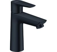 hansgrohe Talis E, mitigeur monocommande de lavabo 110, vidage automatique, saillie de 112 mm, 71710670, Couleur: Noir Mat