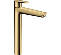 hansgrohe Talis E mitigeur lavabo 71716990 avec garniture de vidage, saillie 183 mm, optique or poli