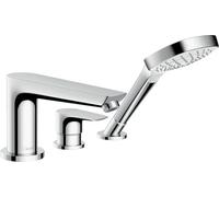 hansgrohe Talis E Jante de baignoire 3 trous avec Secuflex, saillie 196 mm, 71730000