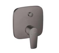hansgrohe Talis E Set de finition pour mitigeur bain/douche encastré, noir chromé brossé, 71745340