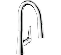 hansgrohe Talis M51 Mitigeur de cuisine 160, avec douchette extractible 2 jets, chromé, 72815000