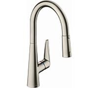 hansgrohe Talis M51 robinet de cuisine 72817800 avec douchette extractible, 2jets, 4,7 l/min, aspect inox