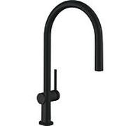 Hansgrohe Mitigeur monocommande de cuisine Talis M54 210 bec extractible 1 jet Noir mat