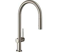 hansgrohe Talis M54 mélangeur de cuisine 72801800 avec douchette extractible 2jet, sBox, finition Inox