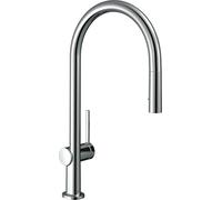 hansgrohe Talis M54 Mitigeur de cuisine 210, avec douchette extractible 2 jets, chromé, 72800000