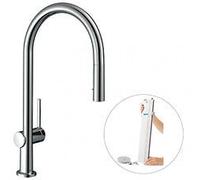 Hansgrohe Talis M54 Mitigeur de cuisine 210, avec douchette extractible 2 jets, sBox, Chromé (72801000)