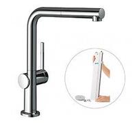 Hansgrohe Talis M54 Mitigeur de cuisine 270, avec douchette extractible 1 jet, sBox, Chromé (72809000)