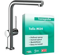 hansgrohe Talis mitigeur de cuisine 72808000 bec extractible, 1jet, chromé