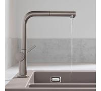 hansgrohe Talis M54-270 mélangeur de cuisine hansgrohe bec rétractable, 1jet, sBox, finition inox