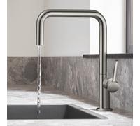 hansgrohe Talis M54 Mitigeur monocommande de cuisine U 220, 1jet, 72806800, Couleur: Finition en acier inoxydable
