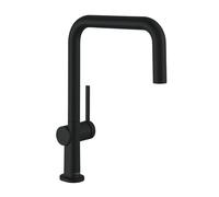 hansgrohe Talis M54 Mitigeur monocommandÃ© pour cuisine U 220, 1 type de jet, Eco, 72844, Coloris: Noir Mat - 72844670