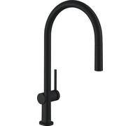 Hansgrohe Mitigeur de cuisine Talis M54-210 – bec extractible 1 jet, sBox, noir mat