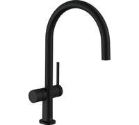 Hansgrohe Mitigeur monocommande Talis M54-220, 1 jet, hauteur 220 mm, rotation 360°, Noir mat