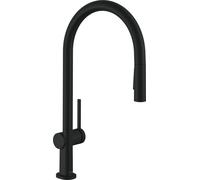 Hansgrohe Mélangeur de cuisine Talis M54 72801670, douchette extractible 2 jets, sBox, noir mat