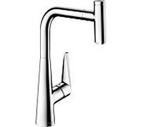 Hansgrohe Mitigeur d'évier Talis Select M51 72826000 – Bec extractible 1 jet 4,4 l/min Chrome
