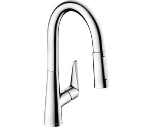 hansgrohe Talis S M51 Mitigeur monocommande de cuisine 160, douchette coulissante, 2 jets, 72815000, Couleur: chrome