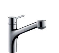 hansgrohe Talis S 170 robinet de cuisine 32841000 avec douchette extensible, pivotante , chromé