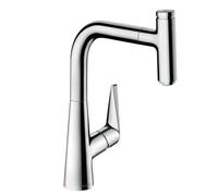 hansgrohe Talis Select M51 Mitigeur de cuisine 220, avec douchette extractible 1 jet, sBox, chromé, 73852000