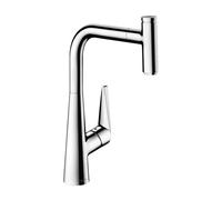 hansgrohe Talis mitigeur d'évier 72826000 avec bec extractible, 1jet, 4,4 l/min, chromé