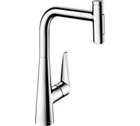 Hansgrohe Mitigeur monocommande de cuisine Talis Select M51 300 douchette coulissante 2 jets Chrome