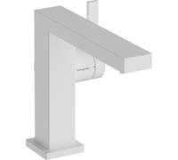 hansgrohe Tecturis E Fine Mitigeur monocommandé pour lavabo 110, saillie 155mm, garniture de vidage Push-Open, CoolStart, EcoSmart+, 73020, Coloris: Blanc mat - 73020700
